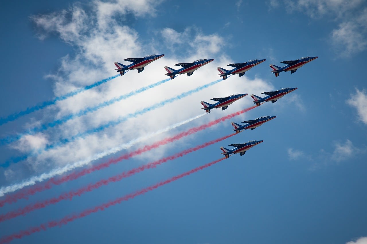 Survol de la Patrouille de France