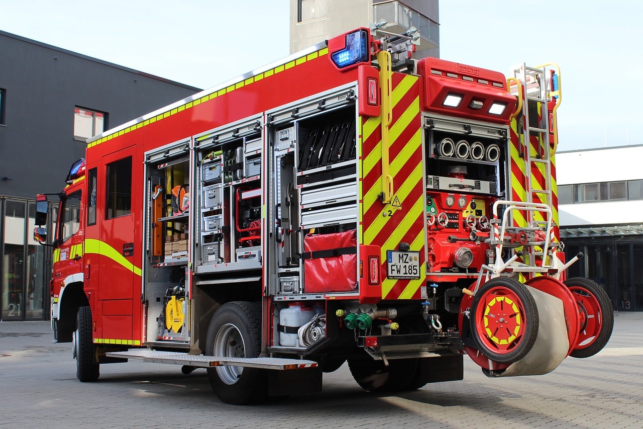 Le congrès de pompiers du Finistère